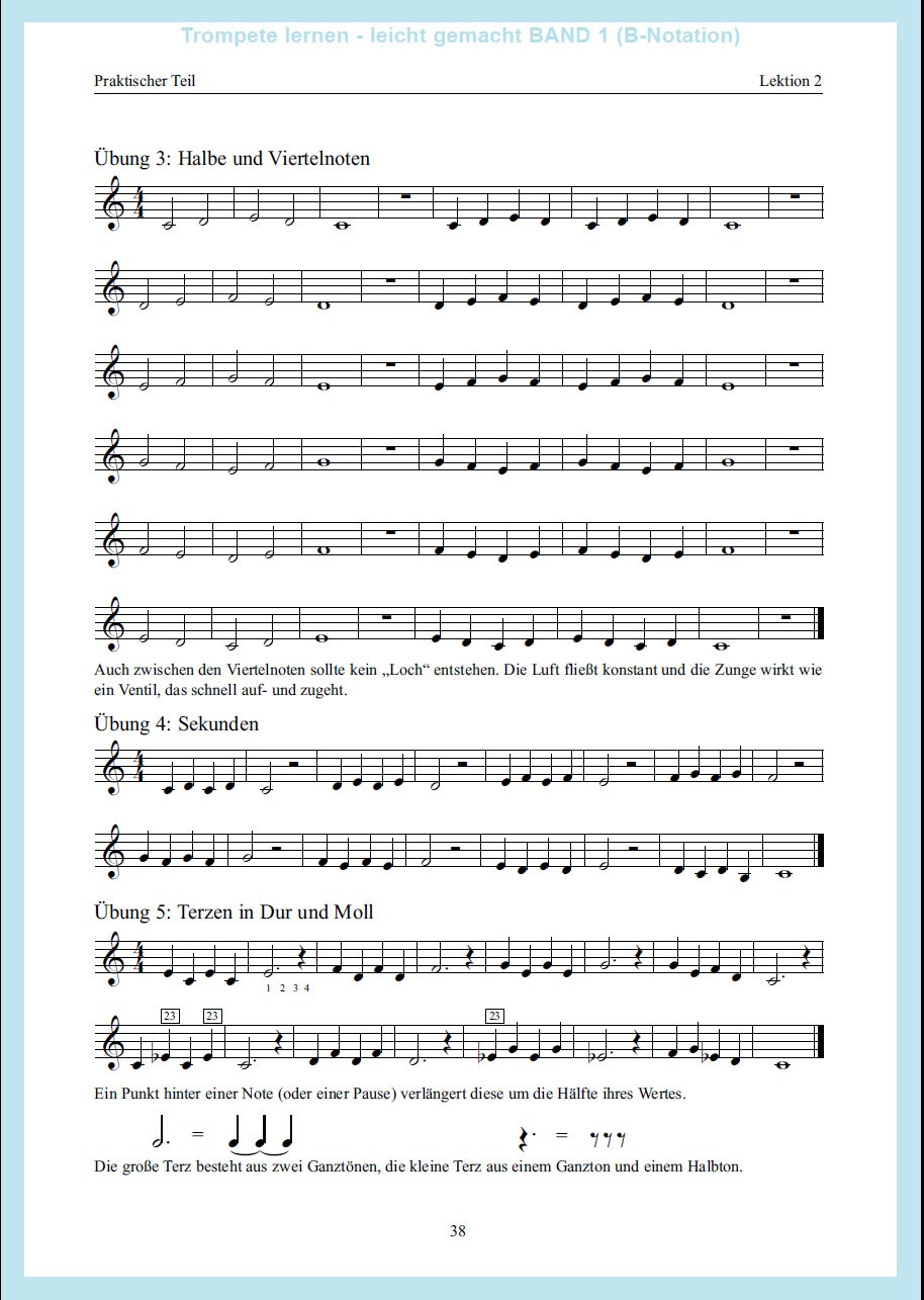 Trompete/Tenorhorn lernen - leicht gemacht Band1  (B-Notation)