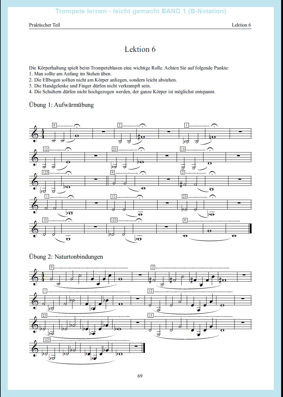 Trompete/Tenorhorn lernen - leicht gemacht Band1  (B-Notation)