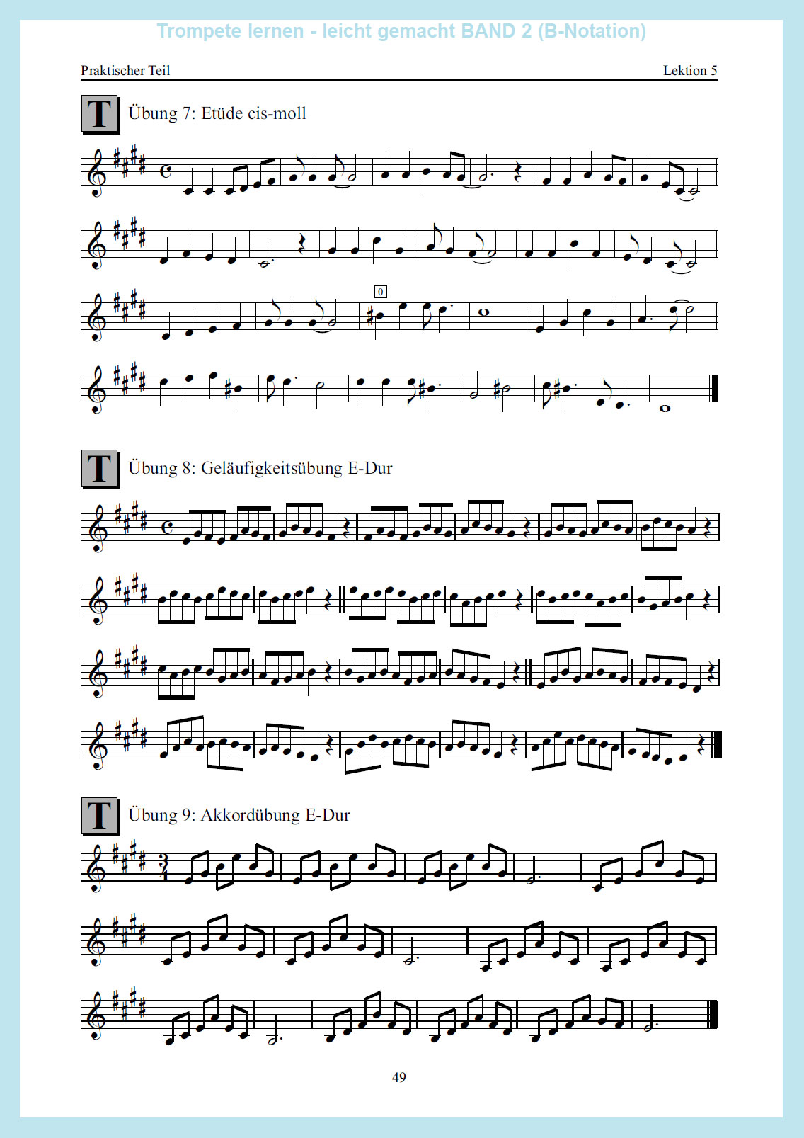 Trompete lernen - leicht gemacht Band2 (B-Notation)