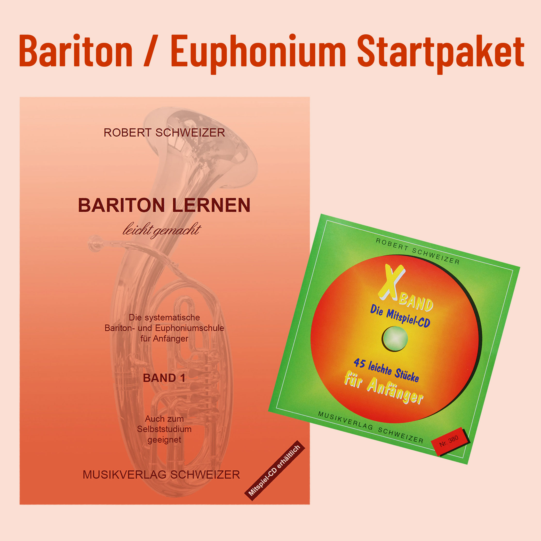 Bariton / Euphonium Startpaket (C-Notation, Bassschlüssel)