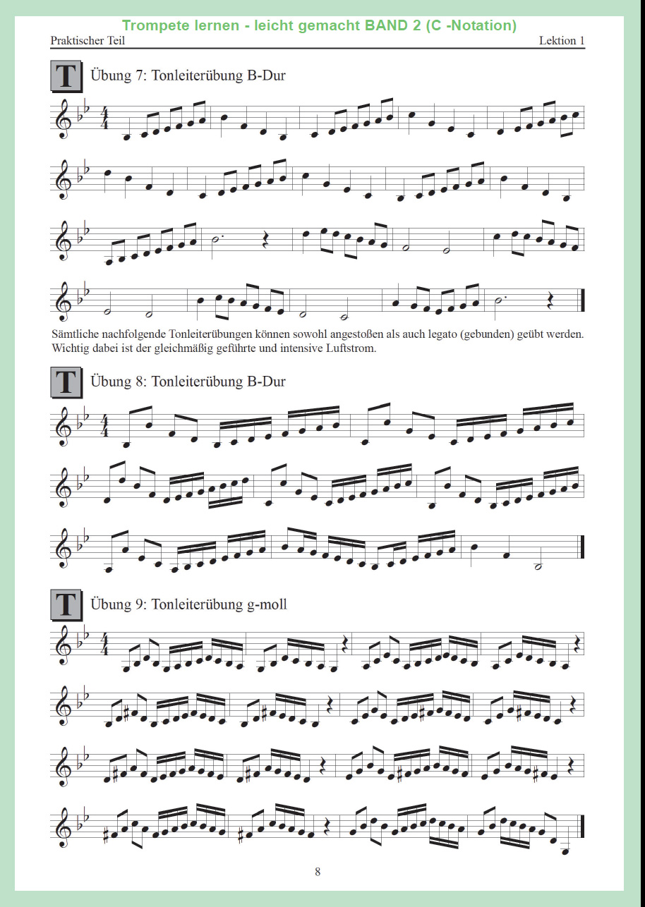 Trompete lernen - leicht gemacht BAND2 (C-Notation) für Posaunenchor