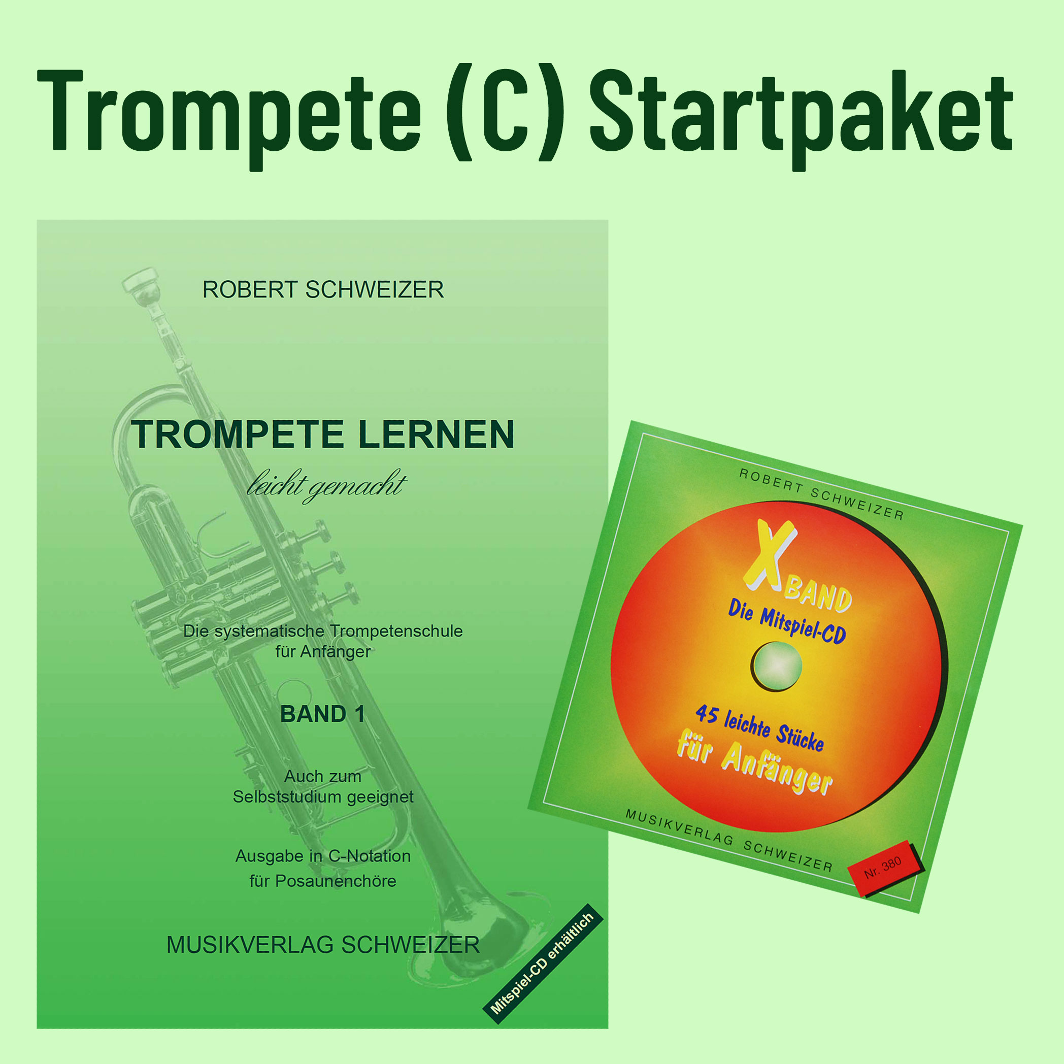 Trompete (C-Notation) Startpaket für Posaunenchor